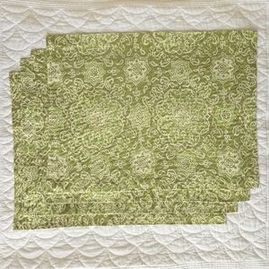 ( Pottery Barn ) Set Of 4 Mason Cotton Placemats